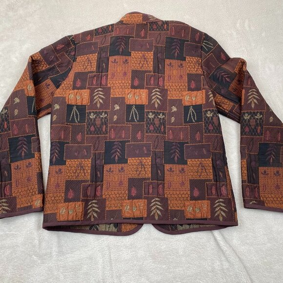 Coldwater Creek Women's Small Multicolor Patchwork Jacket - Picture 10 of 10